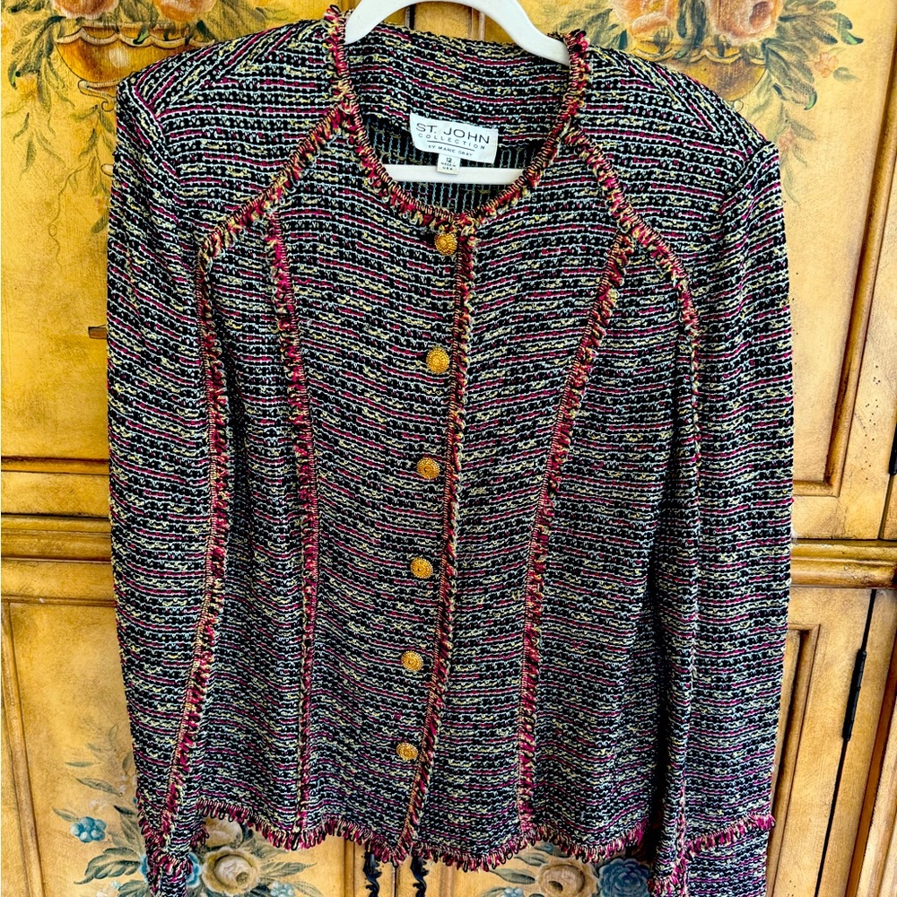 St John Collection multi blazer